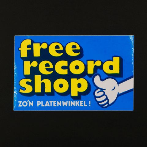 free record shop ヴィンテージステッカー オランダ