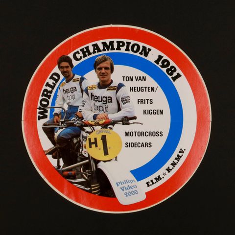 WORLD CHAMPION 1981 ヴィンテージステッカー オランダ