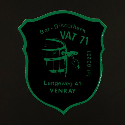 Bar Discotheek VAT 71 ヴィンテージステッカー オランダ
