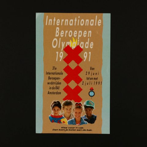 Internationale Beroepen Olympiade 1991 ヴィンテージステッカー オランダ