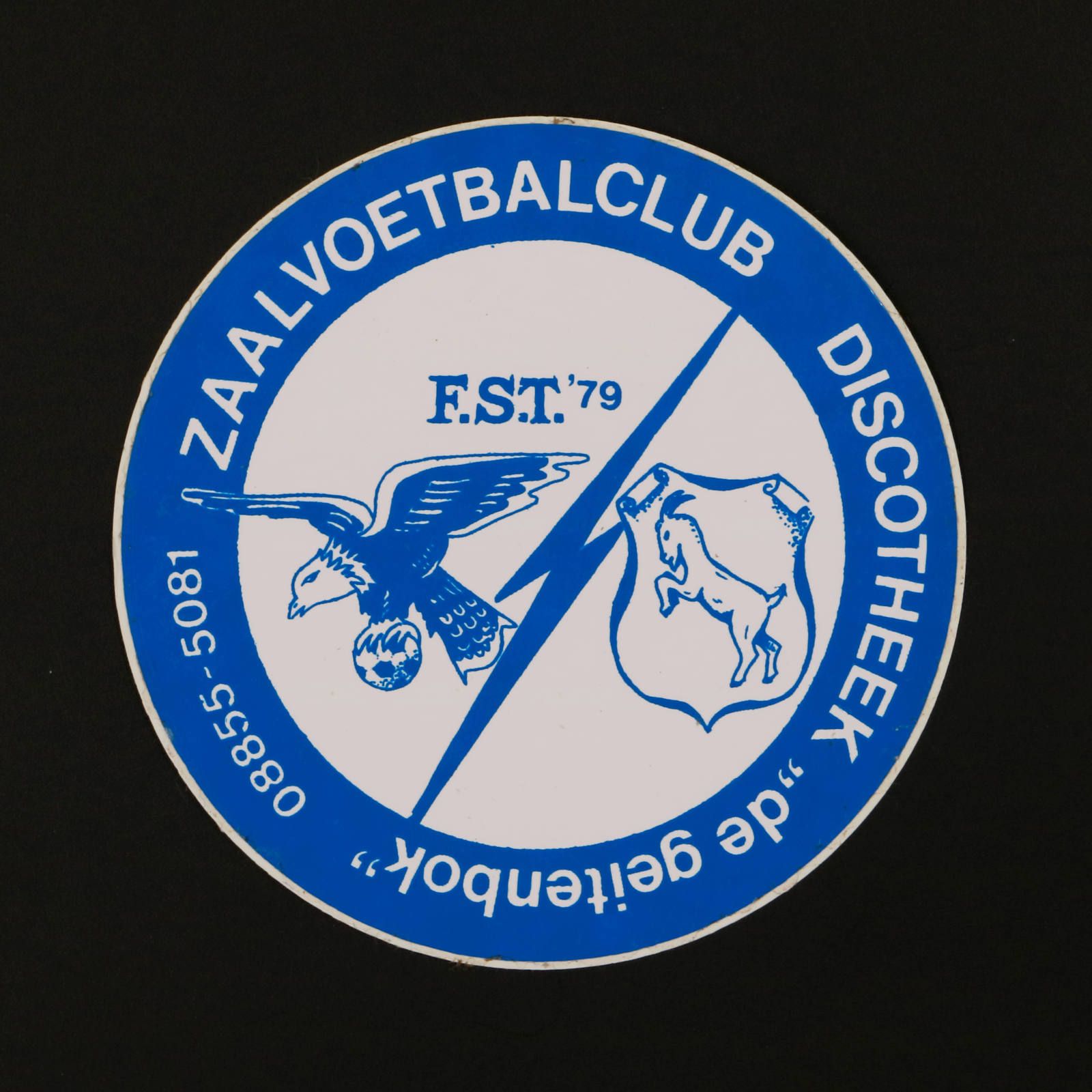 ZAALVOETBALCLIB DISCOTHEEK ヴィンテージステッカー オランダ