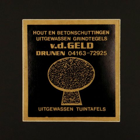 v.d.GELD ヴィンテージステッカー オランダ