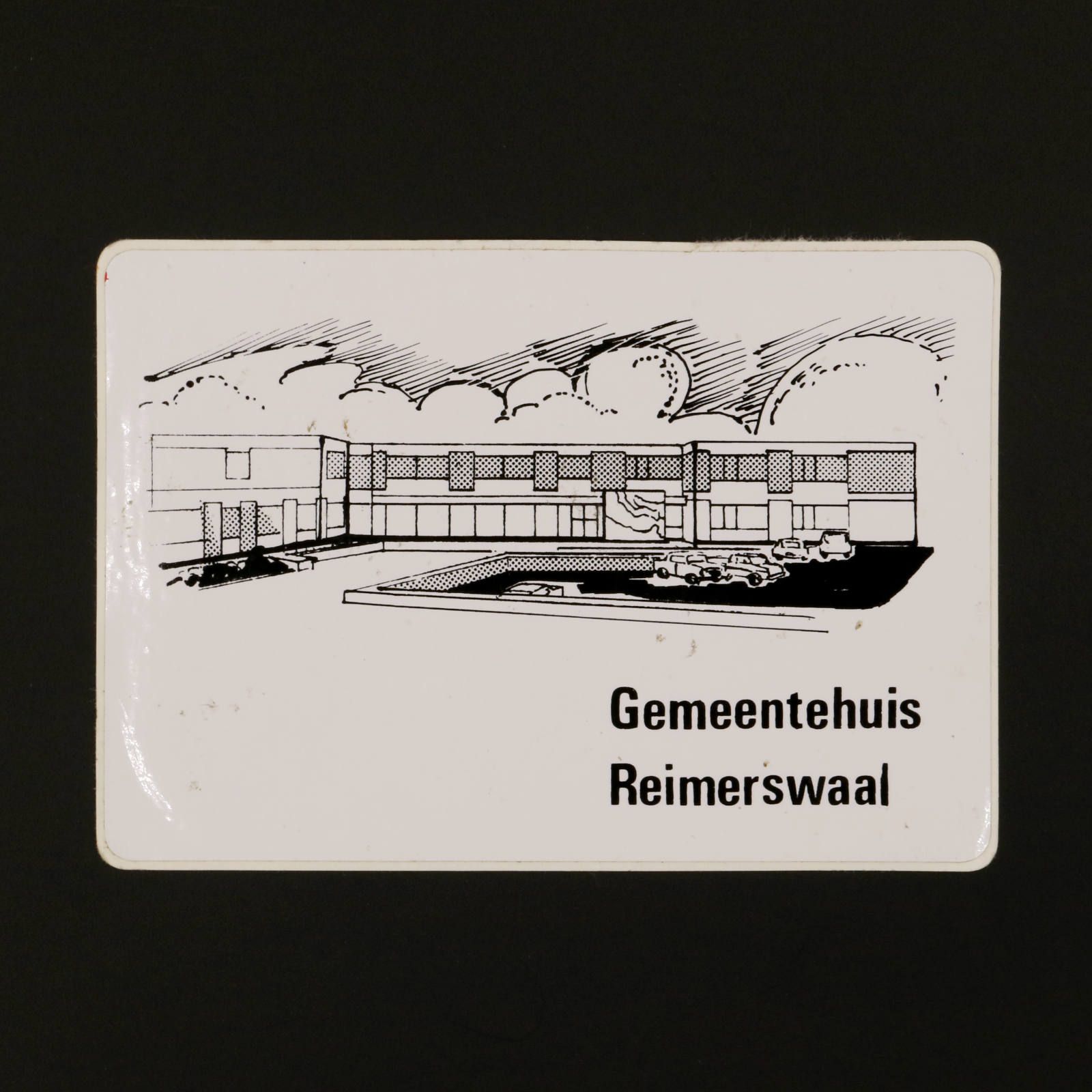 Gemeentehuis Reimerswaal ヴィンテージステッカー オランダ