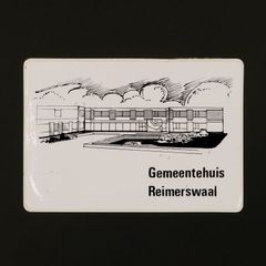 Gemeentehuis Reimerswaal ヴィンテージステッカー オランダ