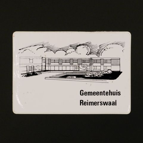 Gemeentehuis Reimerswaal ヴィンテージステッカー オランダ