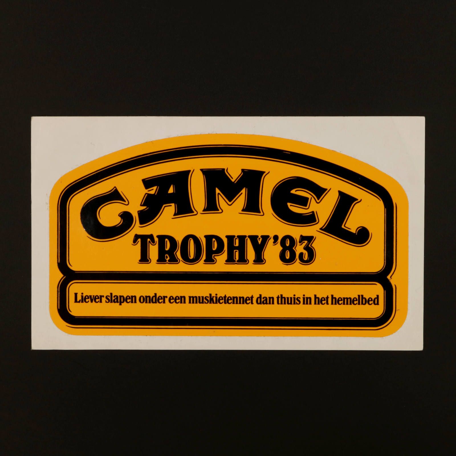 CAMEL TROPHY'83 ヴィンテージステッカー オランダ
