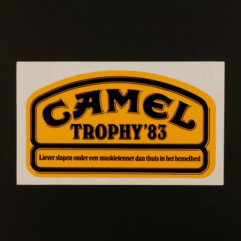 CAMEL TROPHY'83 ヴィンテージステッカー オランダ