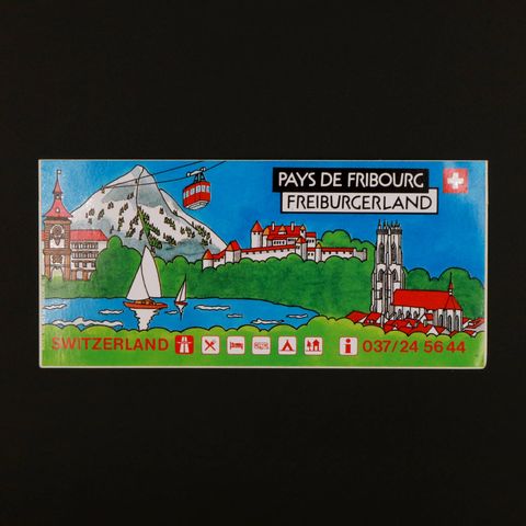 PAYS DE FRIBOURG FREIBURGERLAND ヴィンテージステッカー オランダ