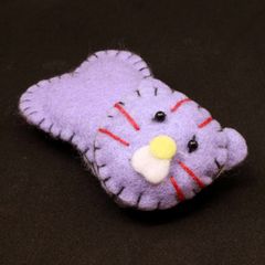 ヴィンテージ 猫バレッタ 80's フランス