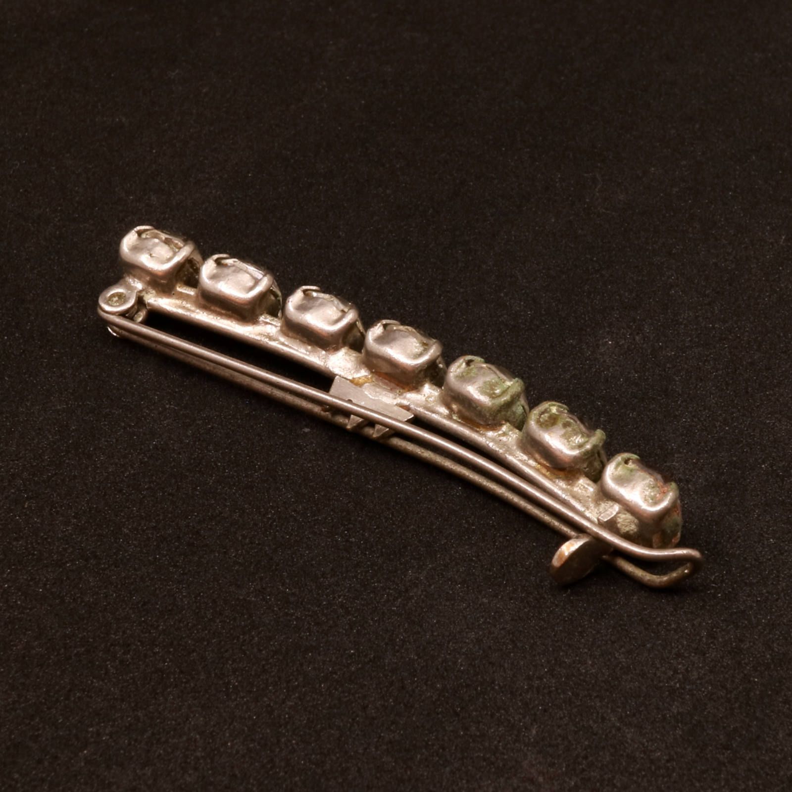 ヴィンテージ ラインストーンヘアクリップ 60's フランス