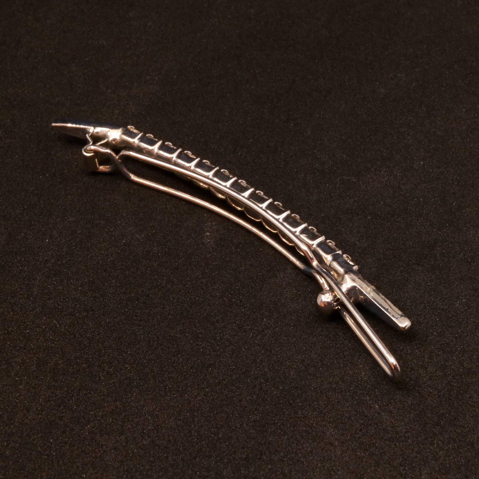ヴィンテージ ラインストーンヘアクリップ 60's フランス