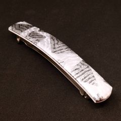 ヴィンテージ 幾何学バレッタ 80's フランス
