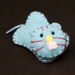 ヴィンテージ 猫バレッタ 80's フランス