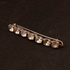 ヴィンテージ ラインストーンヘアクリップ 60's フランス