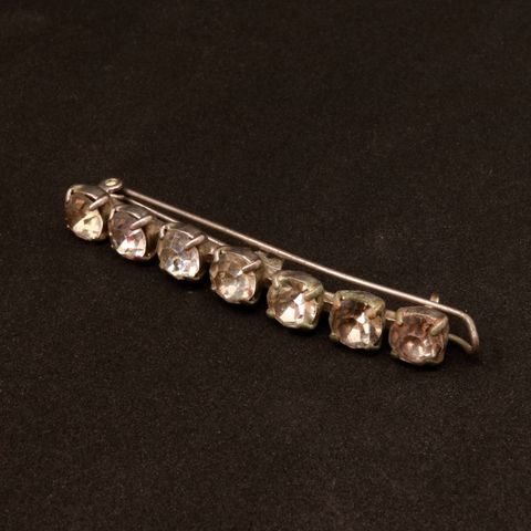 ヴィンテージ ラインストーンヘアクリップ 60's フランス