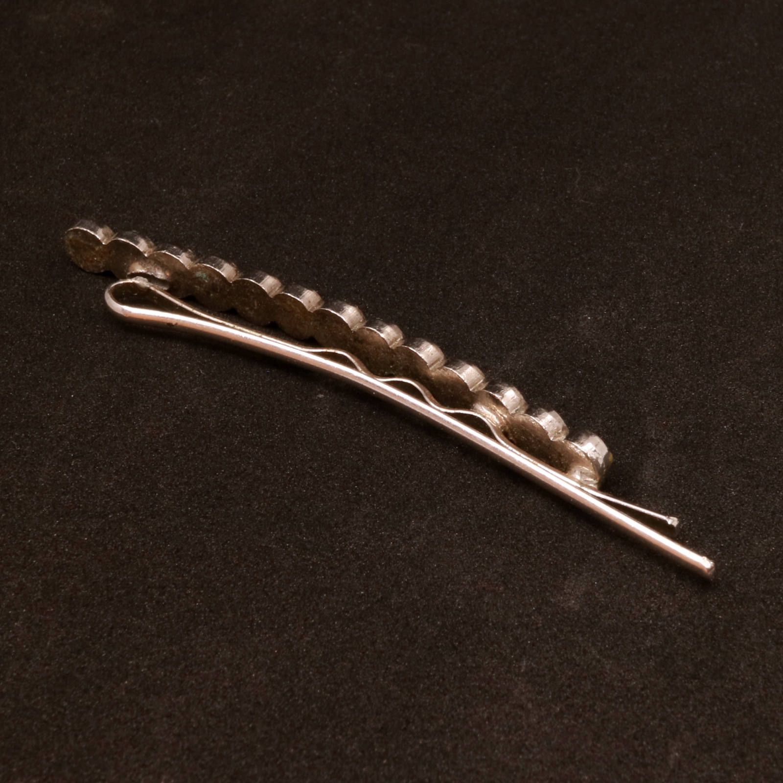 ヴィンテージ ラインストーンヘアクリップ 60's フランス