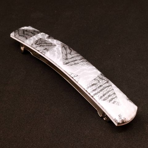 ヴィンテージ 幾何学バレッタ 80's フランス