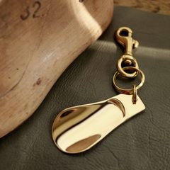 「BRASS SHOE HORN KEY-HOLDER S」シューホーン・キーホルダー 【PICUS】