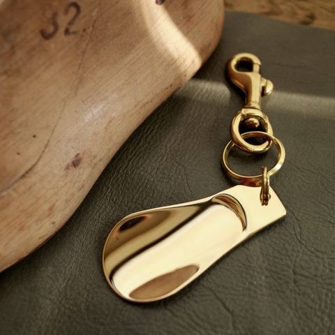 「BRASS SHOE HORN KEY-HOLDER S」シューホーン・キーホルダー 【PICUS】