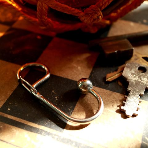 「QUINCY」キーリング/ニッケル【CANDY DESIGN & WORKS】
