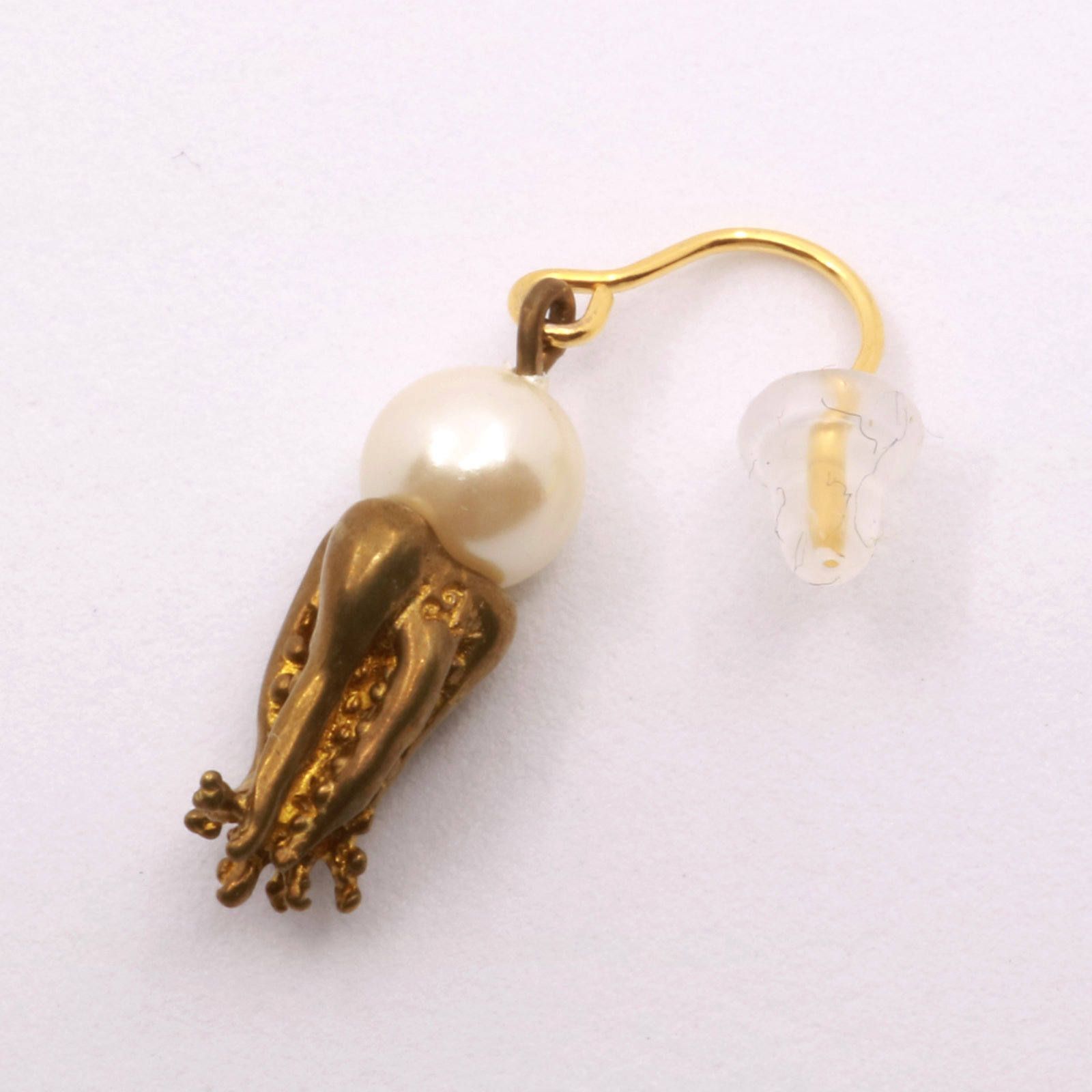 「Plus pearl series octpus Pierce」ピアス(片耳) 【Aquvii】