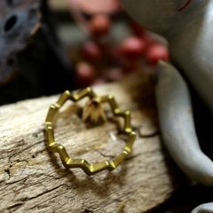 「Zigzag ring」リング/ゴールド 【Aquvii】