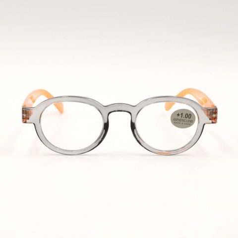 「CIRCLE TWIST」ブルーライトリーディンググラス GRAY×ORANGE