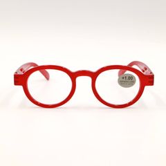 「CIRCLE TWIST」ブルーライトリーディンググラス red