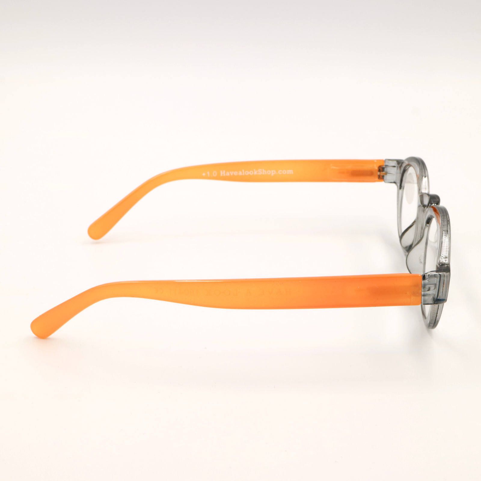 「CIRCLE TWIST」ブルーライトリーディンググラス GRAY×ORANGE