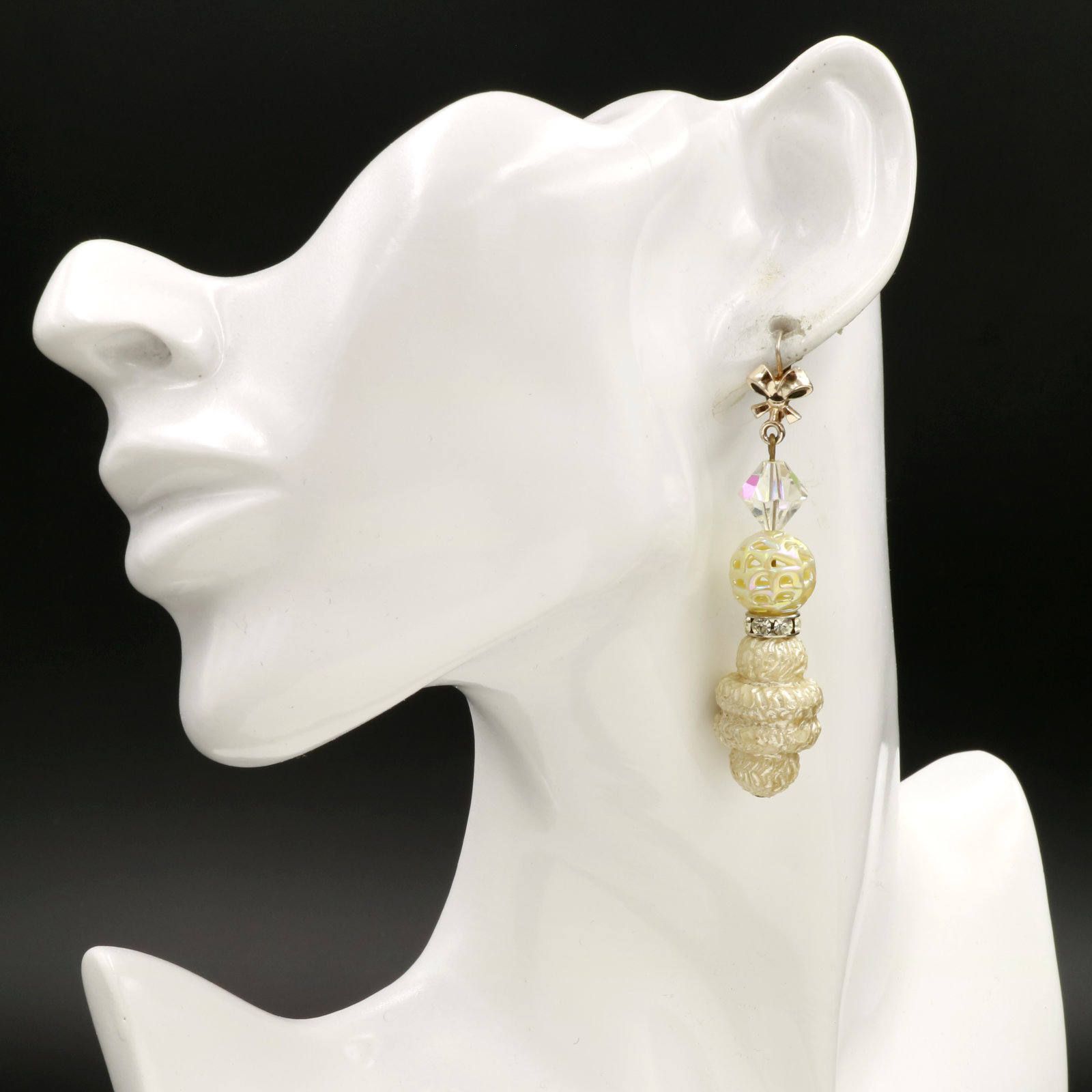 「ブラブラ網目ガラス&ミシュラン」ピアス フランス