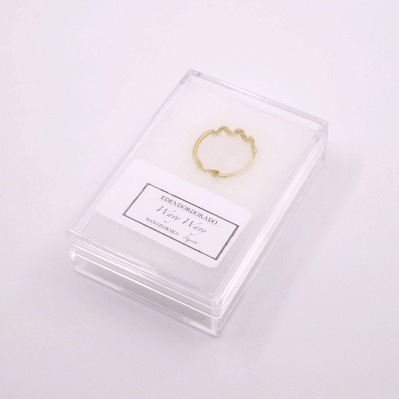 「【HAMADARAKA×Aqvii】WAVY Ring」リング 【Aquvii】