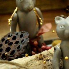 「Point nacklace gold」ネックレス