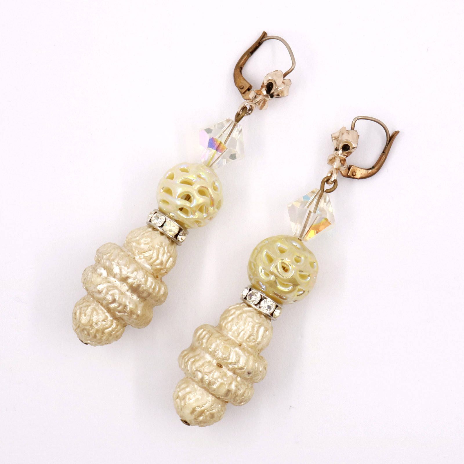 「ブラブラ網目ガラス&ミシュラン」ピアス フランス