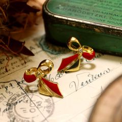 「メタルリボン」ピアス フランス