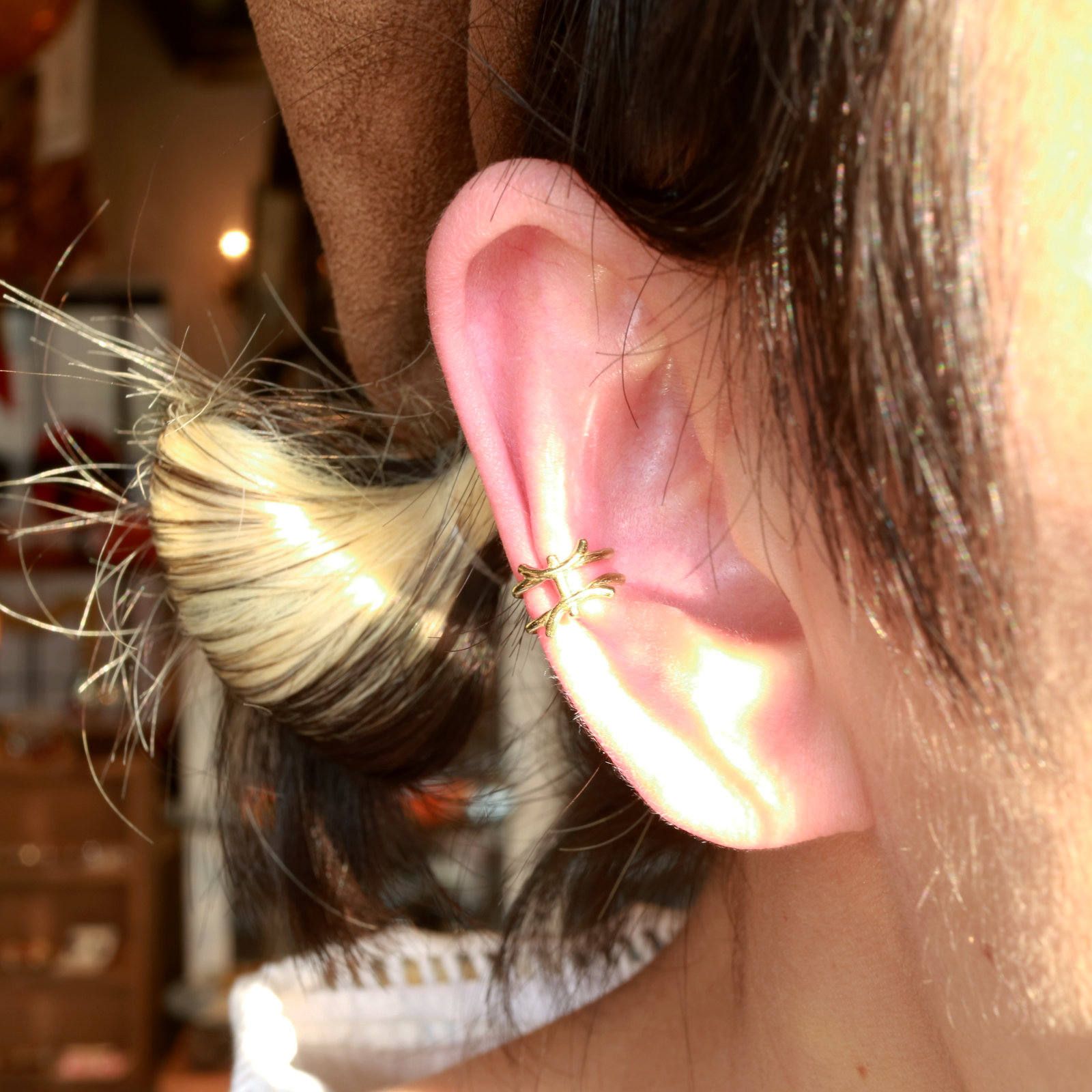 「horoscope earcuff Pisces」イヤーカフ うお座 ゴールド(片耳)