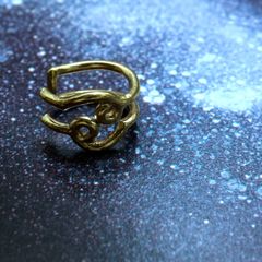 「horoscope earcuff Cancer」イヤーカフ かに座 ゴールド(片耳)