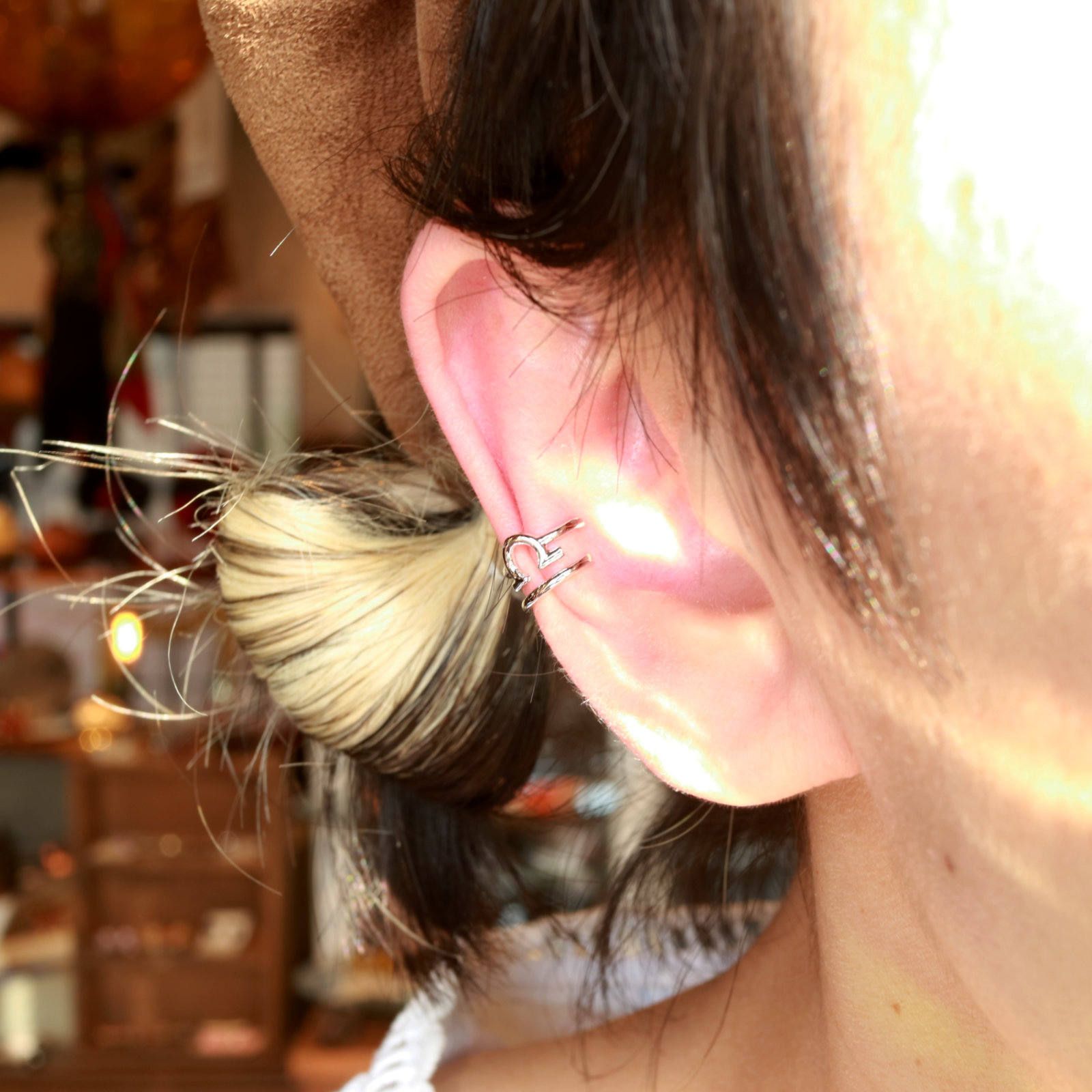 「horoscope earcuff Libra」イヤーカフ てんびん座 シルバー(片耳)