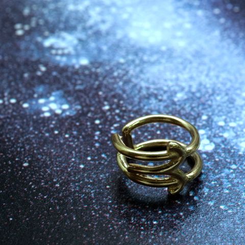 「horoscope earcuff Aries」イヤーカフ おひつじ座 ゴールド(片耳)