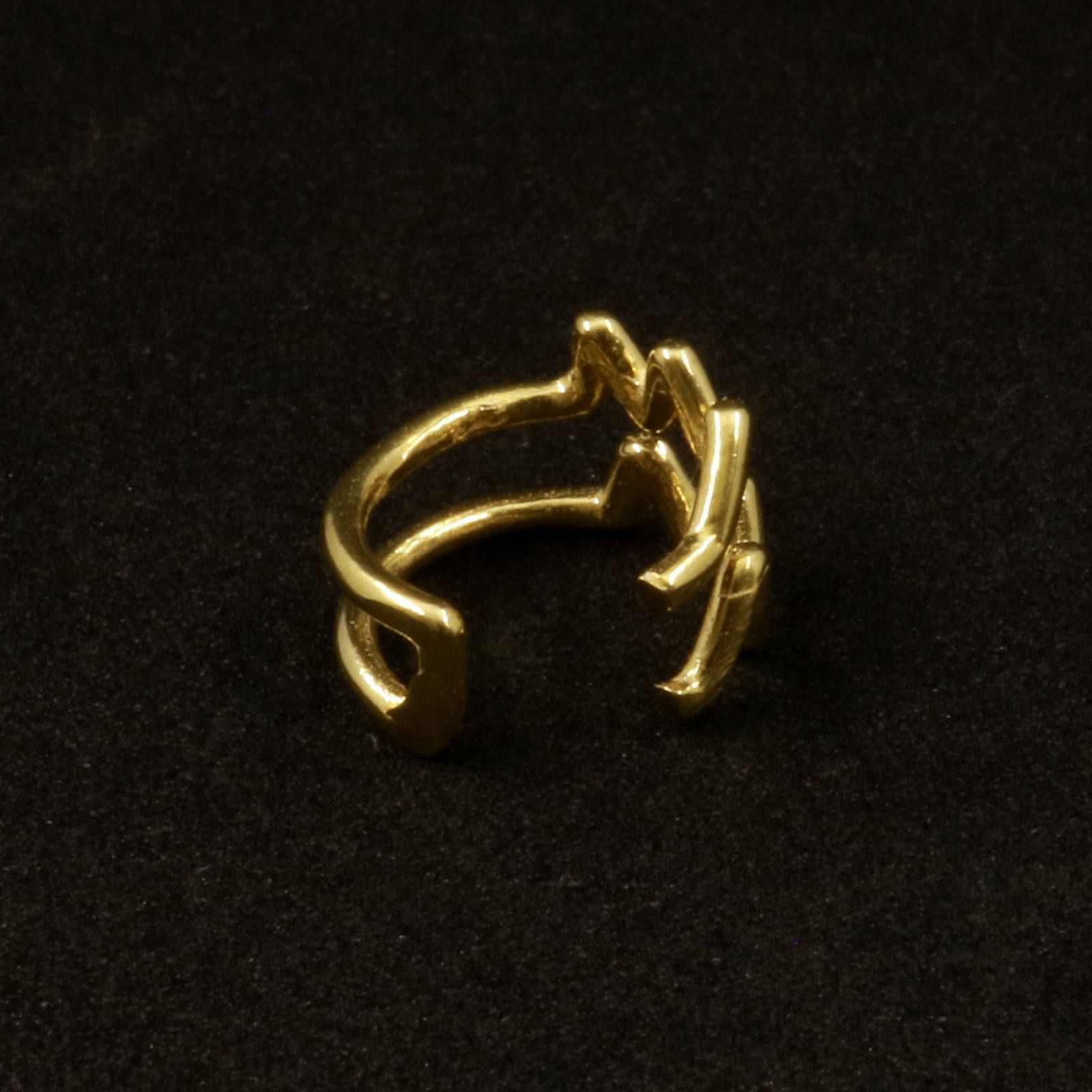 「horoscope earcuff Aquarius」イヤーカフ みずがめ座 ゴールド(片耳)