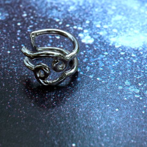 「horoscope earcuff Cancer」イヤーカフ かに座 シルバー(片耳)