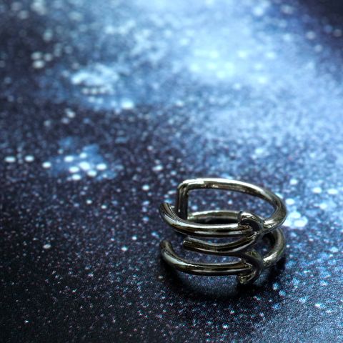 「horoscope earcuff Aries」イヤーカフ おひつじ座 シルバー(片耳)