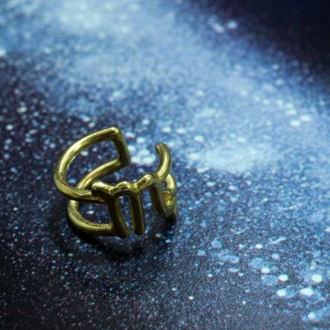 「horoscope earcuff Scorpio」イヤーカフ さそり座 ゴールド(片耳)