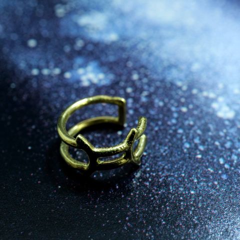 「Horoscope Earcuff Gemini」イヤーカフ ふたご座 ゴールド(片耳)
