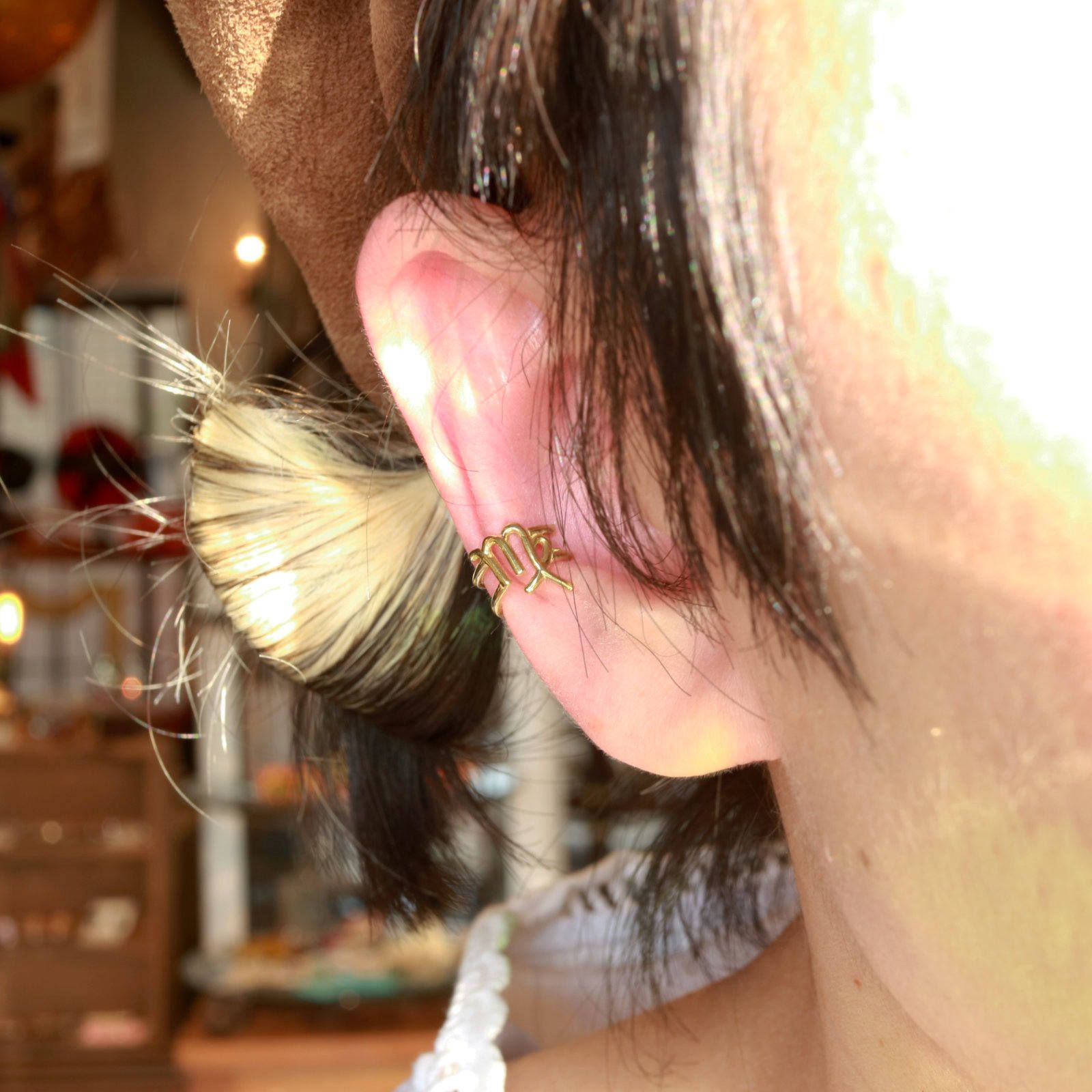 「horoscope earcuff Virgo」イヤーカフ おとめ座 ゴールド(片耳)