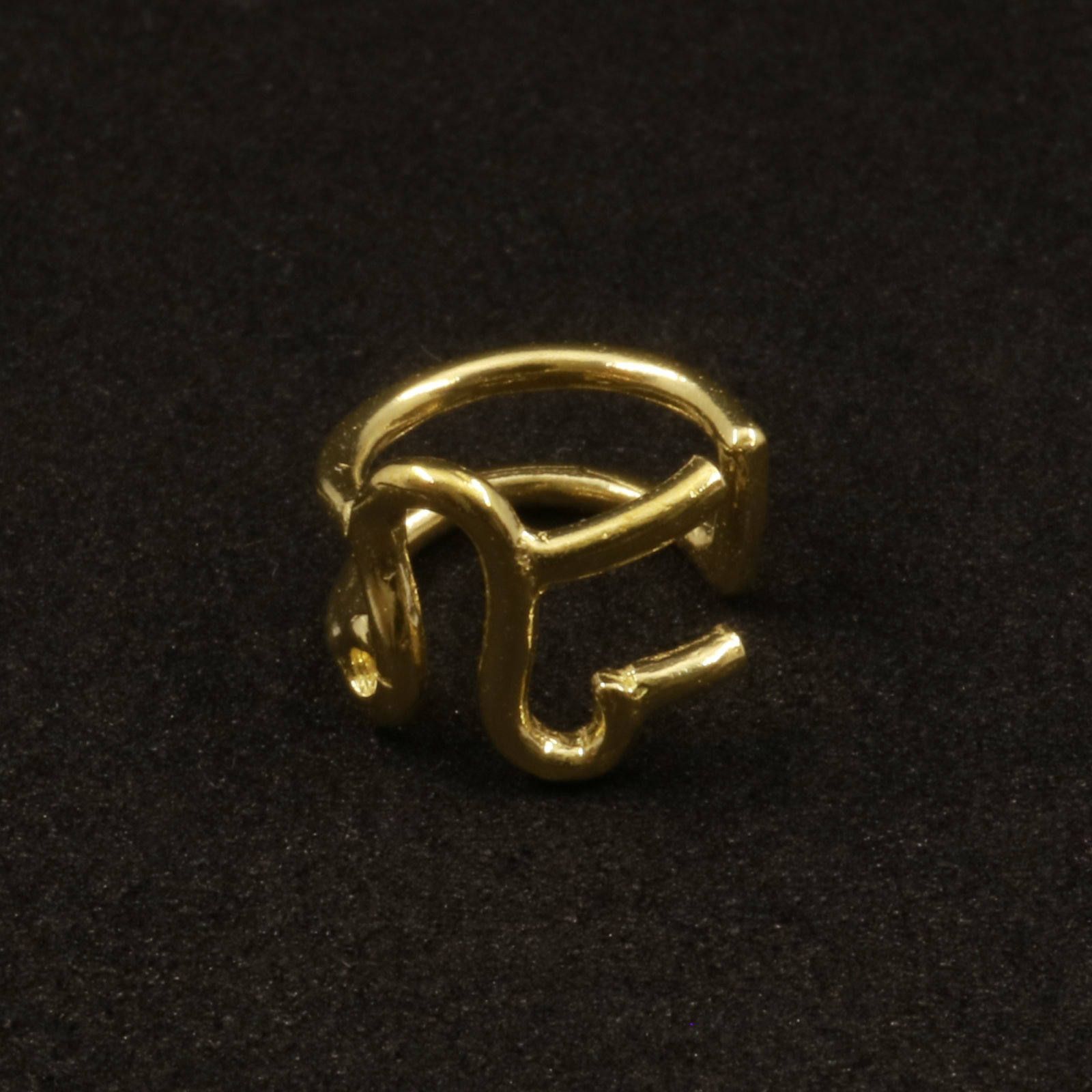 「horoscope earcuff Leo」イヤーカフ しし座 ゴールド(片耳)