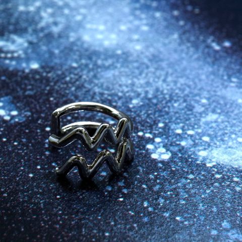 「horoscope earcuff Aquarius」イヤーカフ みずがめ座 シルバー(片耳)