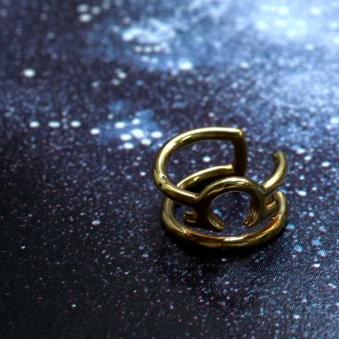 「horoscope earcuff Libra」イヤーカフ てんびん座 ゴールド(片耳)