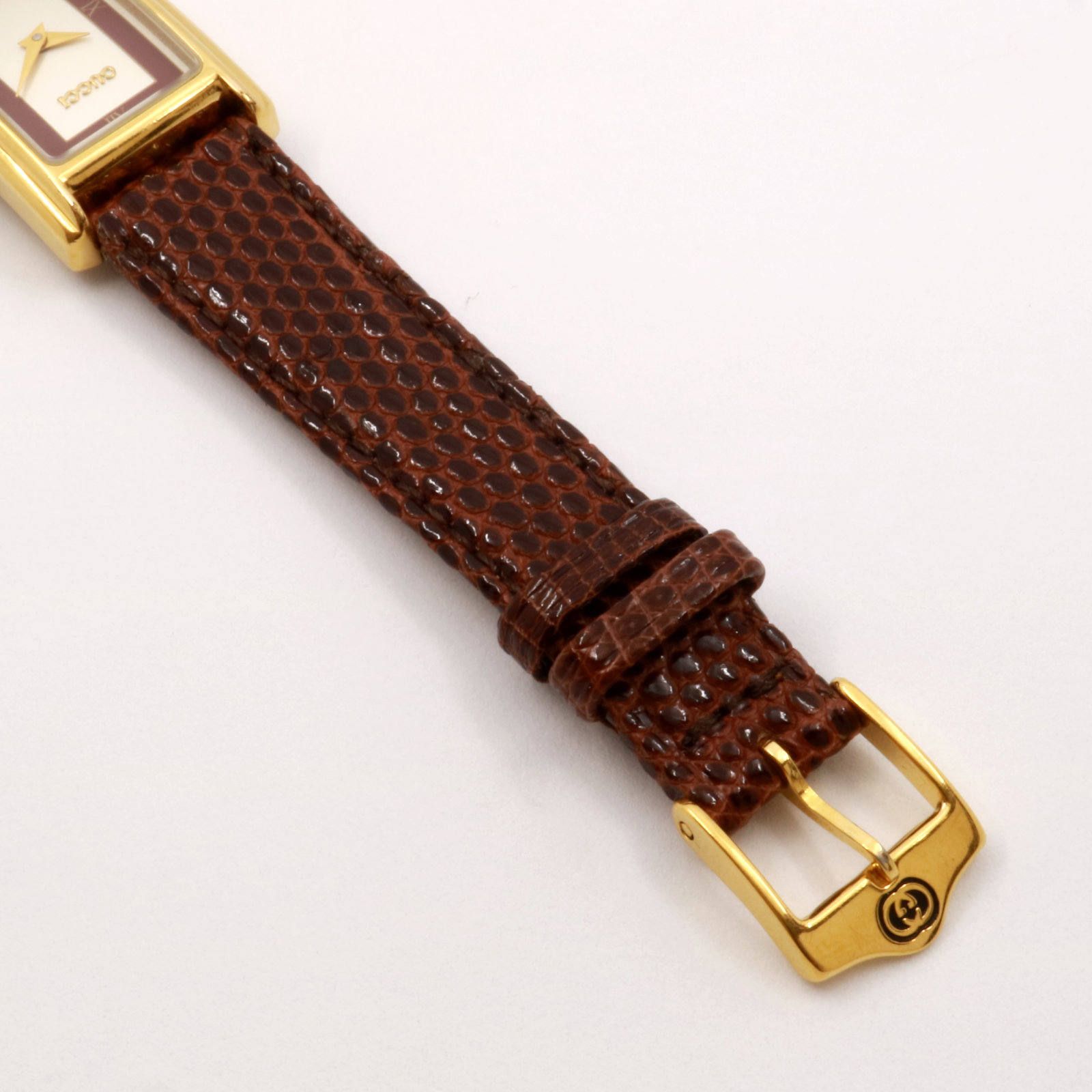 「2600L」VINTAGE WATCH ECRU DIAL with GOLD CASE【GUCCI】 1980~90's メンズ