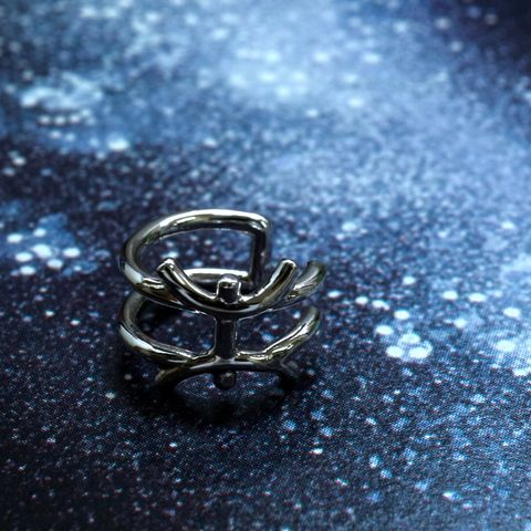 「horoscope earcuff Pisces」イヤーカフ うお座 シルバー(片耳)