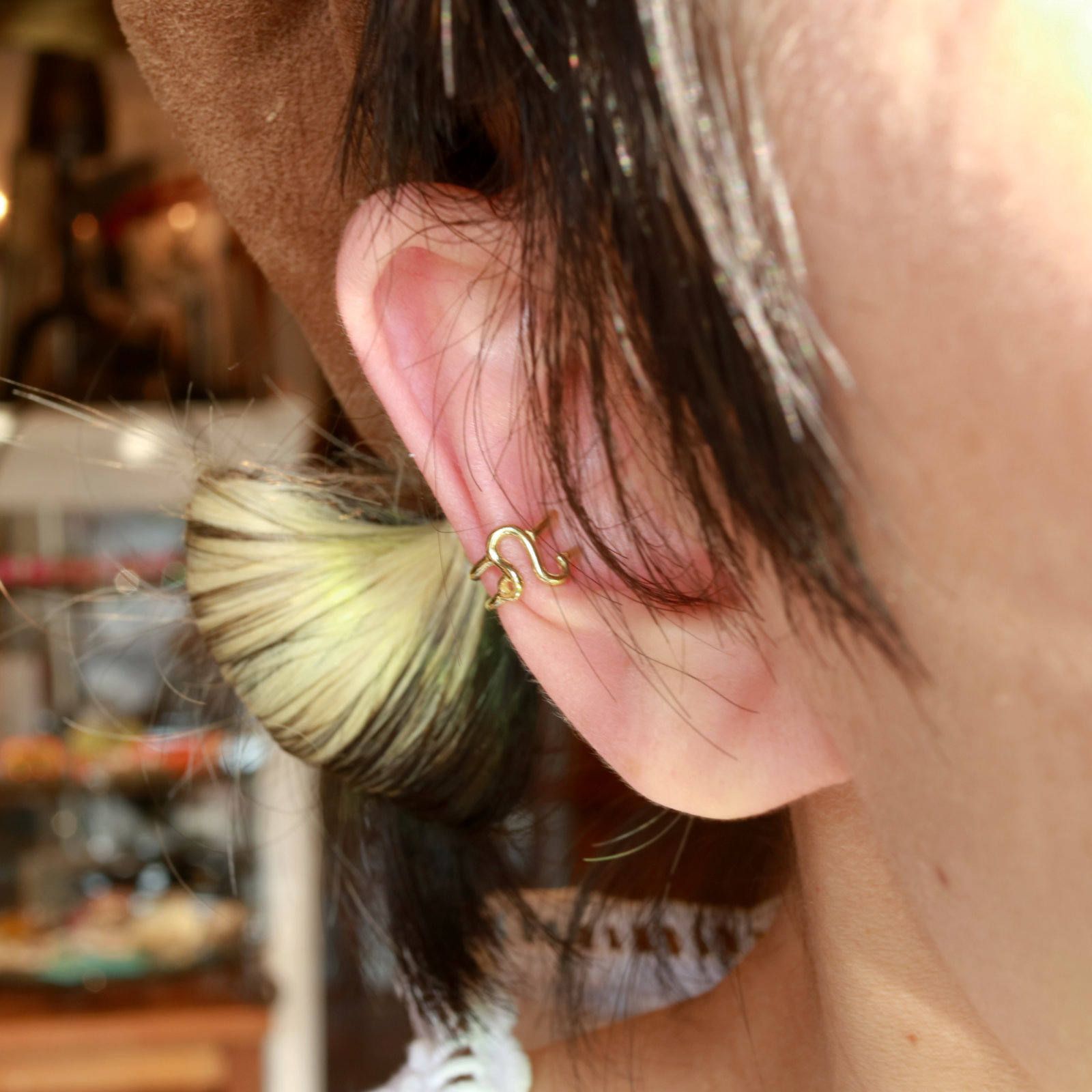 「horoscope earcuff Leo」イヤーカフ しし座 ゴールド(片耳)